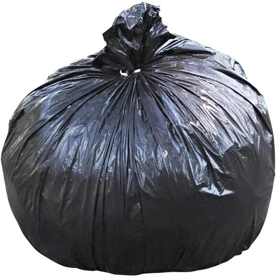 Stout 1.5 mil Trash Bags, 65 gal, 50"H x 51"W, Brown, 100 Bags