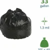 Stout Trash Bags, 1.3-mil, 33 Gallons, 33" x 40", Brown, Carton Of 100