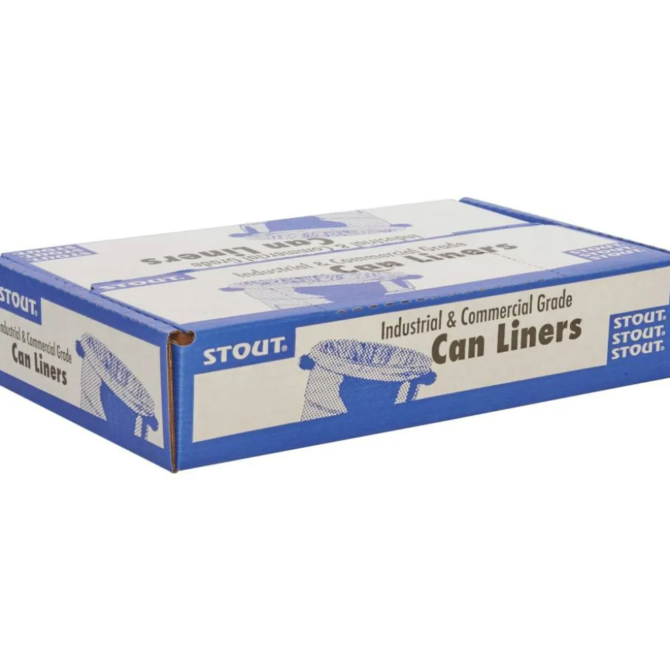 Stout Trash Bags, 1.3-mil, 33 Gallons, 33" x 40", Brown, Carton Of 100