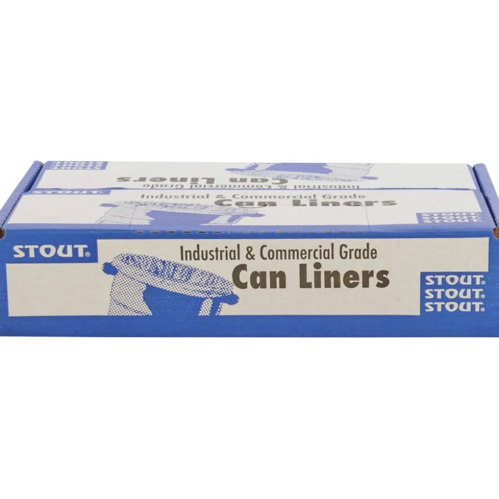 Stout Trash Bags, 1-mil, 7 - 10 Gallons, 24" x 24", Brown, Carton Of 250
