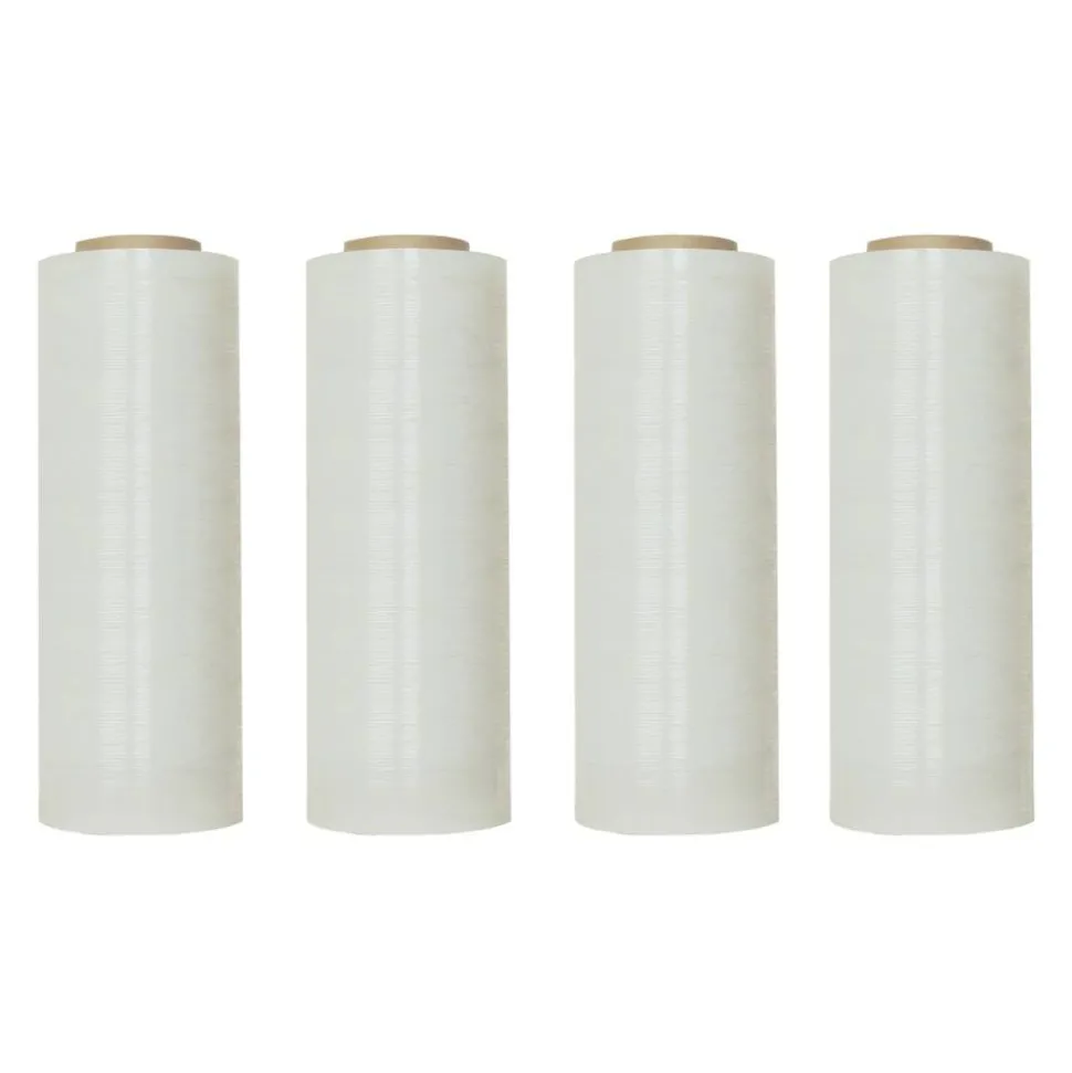 Stretch Wrap Film, Blown, 70 Gauge, 18" x 1500' Rolls, Clear, Pack Of 4