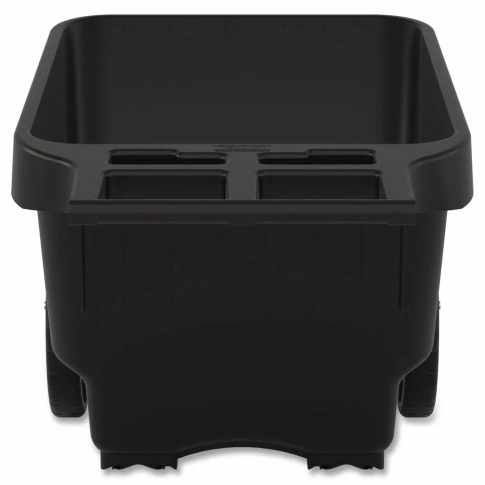Suncast Commercial 9 cu ft Yard Cart, 28 x 49.5 x 27.5, Resin, Black