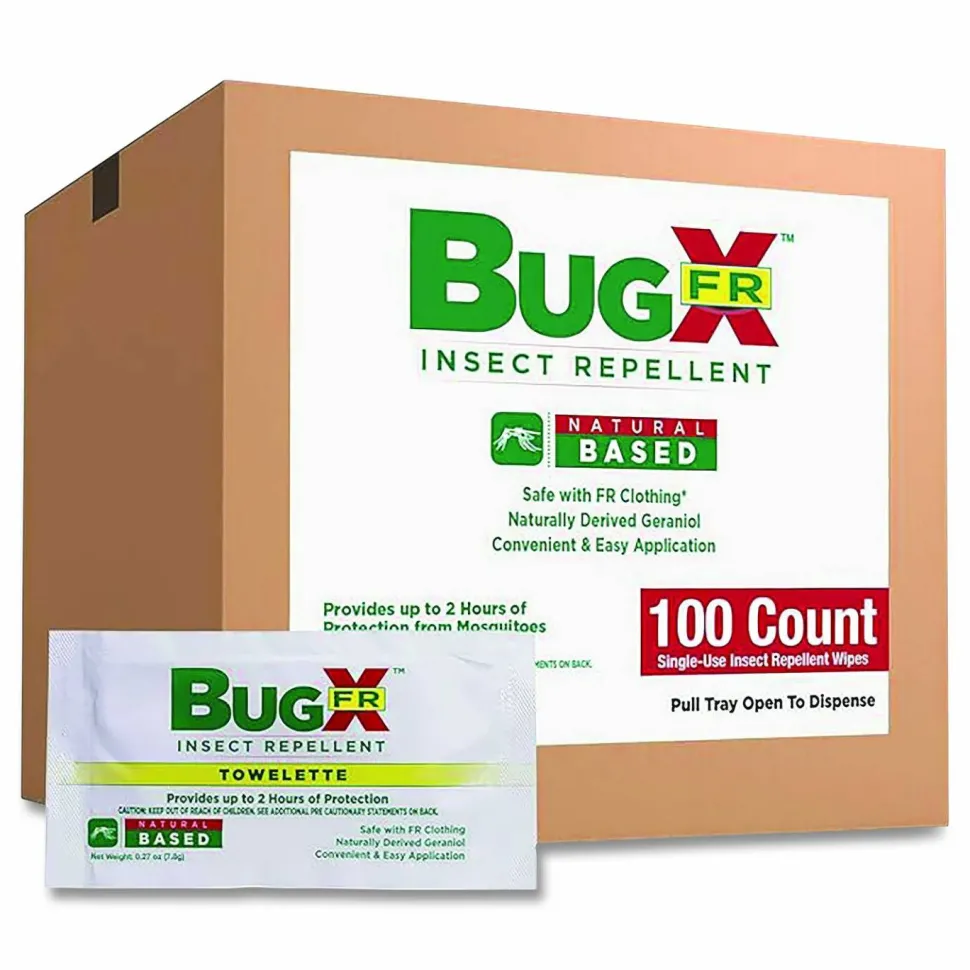 SUREFILL Insect Repellent Wipes with DEET, 0.27 oz, 100 Wipes