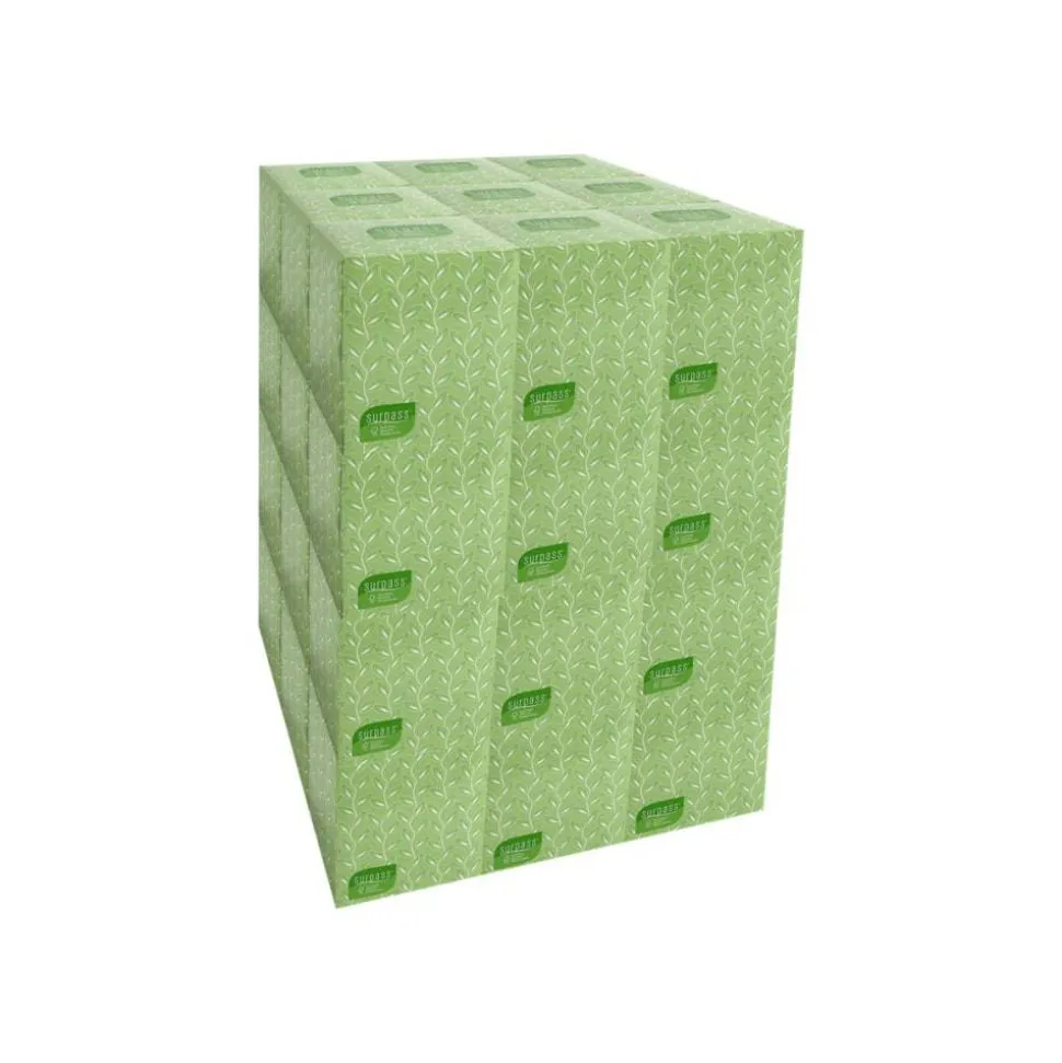 Surpass Facial Tissue for Business, Pop-Up Box, 2-Ply, White, 90 Sheets/Box, 36 Boxes/Carton