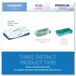 Surpass 2-Ply Facial Tissue, Unscented, 100 Tissues Per Box, Case of 30 Boxes