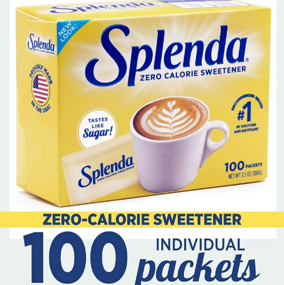 Sweetener Packets, Splenda, Box Of 100 Packets