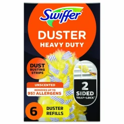 Swiffer 360° Duster Refills, Yellow, 6 Refills Per Box, Carton Of 4 Boxes