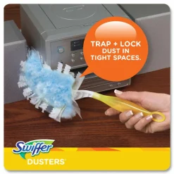 Swiffer Dusters Refill, Fiber Bristle, Light Blue, 18/Box