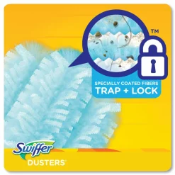 Swiffer Dusters Refill, Fiber Bristle, Light Blue, 18/Box