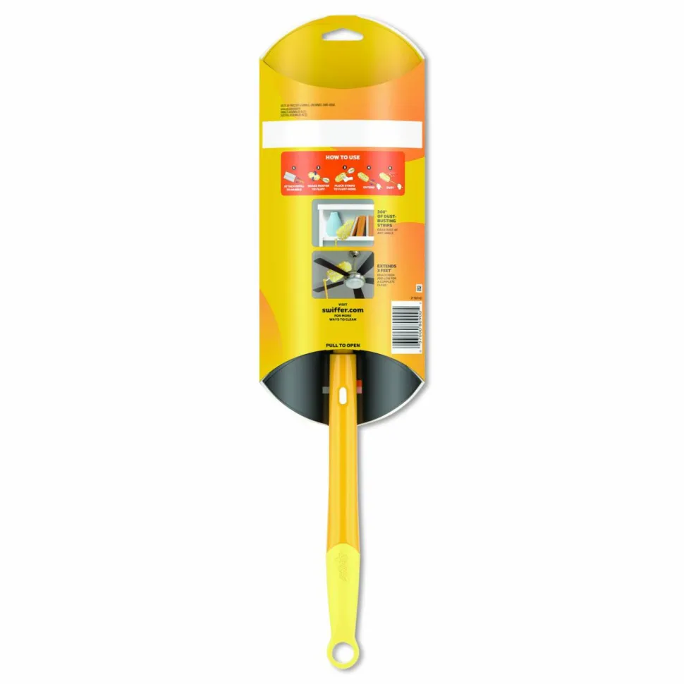 Swiffer 360 Heavy Duty Extendable Starter Dusting Kit, 3 Refills and One 6" to 3 ft Pole, 4 Kits/Carton