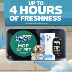 Swiffer Heavy Duty Mop Wet Multi-Surface Cloth Refills, Pack Of 32 Mop Cloths