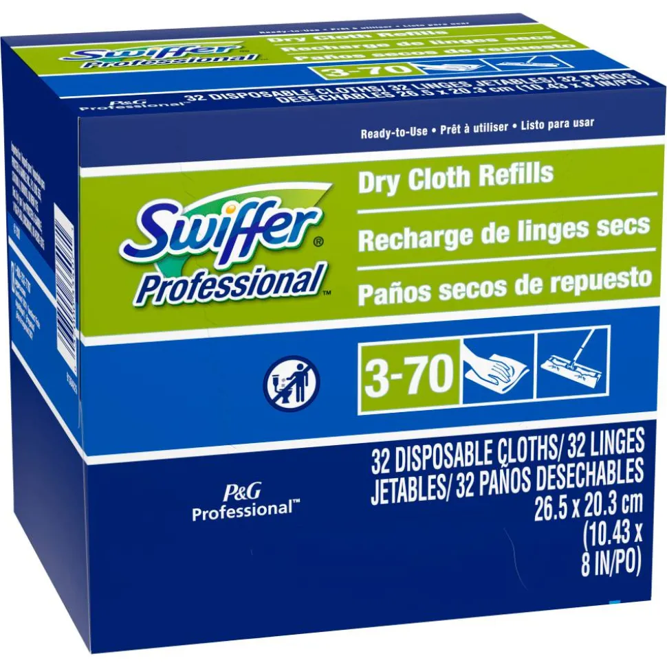 Swiffer Professional Regular Dry Cloth Sweeping Pad Refills for Swiffer Sweeper (32 Refills per Box)