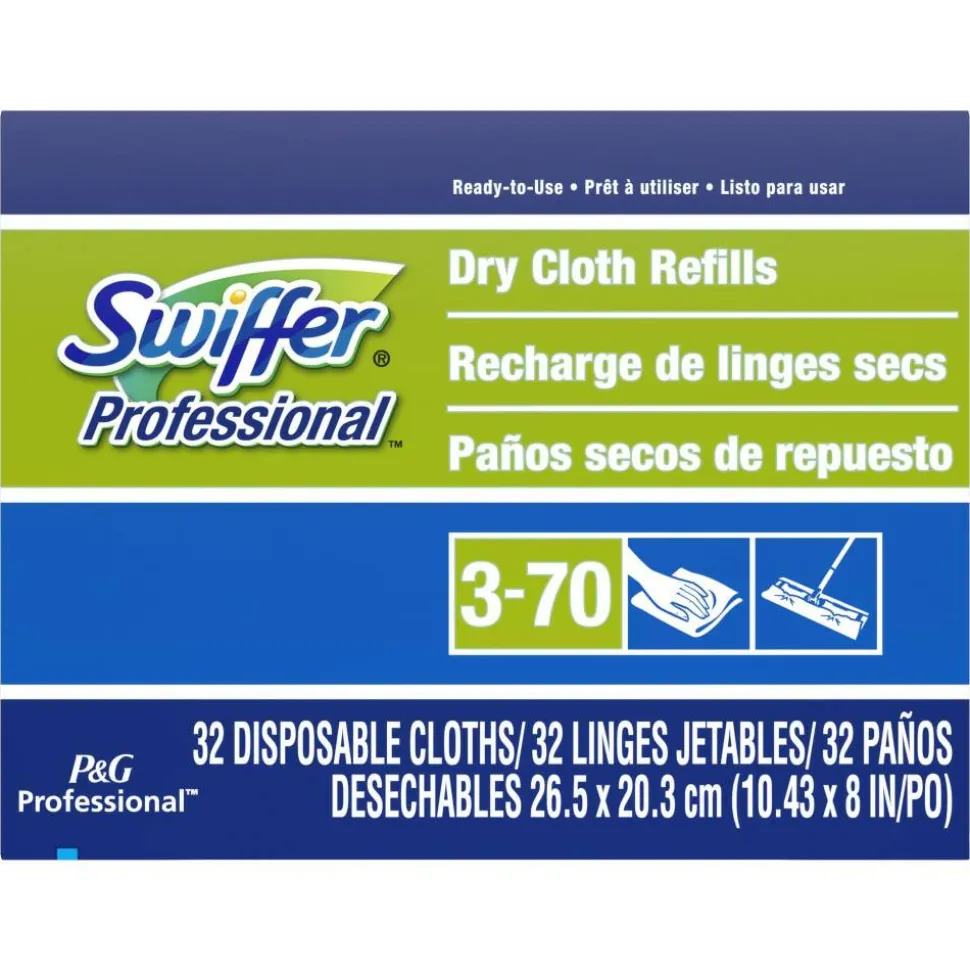 Swiffer Professional Regular Dry Cloth Sweeping Pad Refills for Swiffer Sweeper (32 Refills per Box)