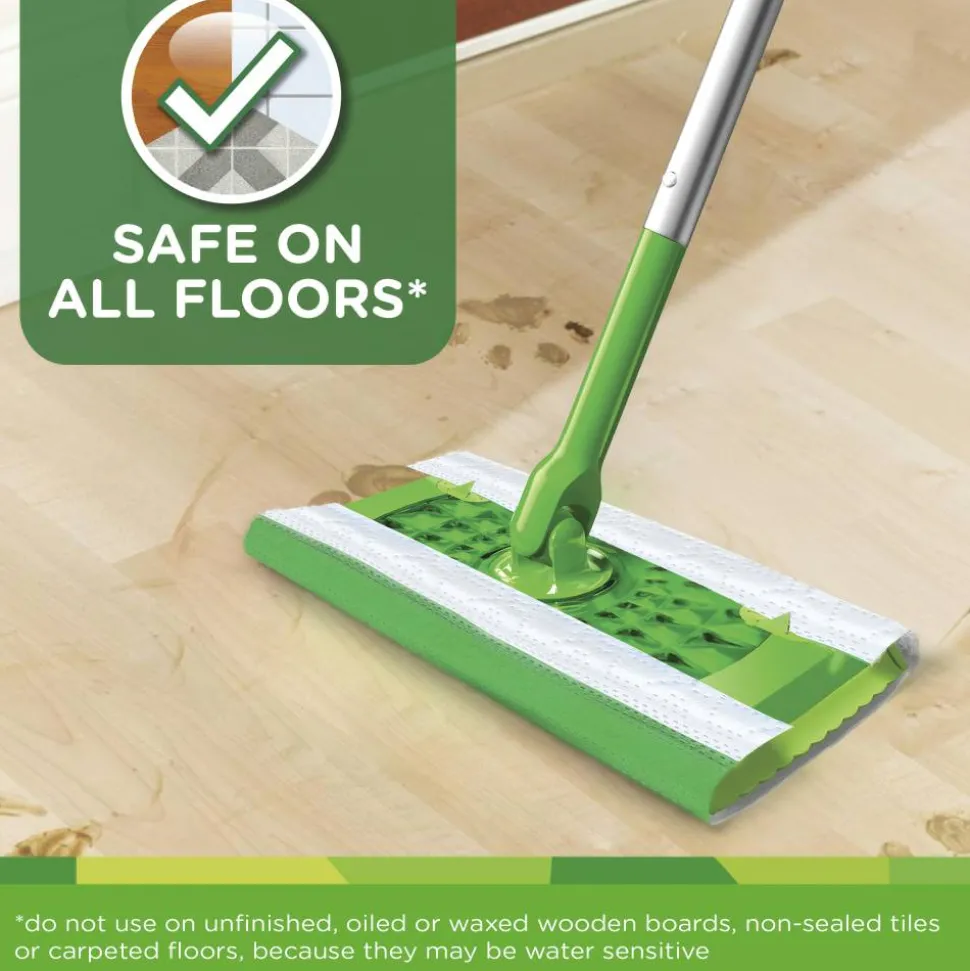 Swiffer Sweeper Wet Mopping Pad Refills, Open-Window Fresh Scent, 24 Count