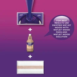 Swiffer WetJet System Cleaning-Solution Refill, Lavender Scent, 1.25 L Bottle, 4/Carton