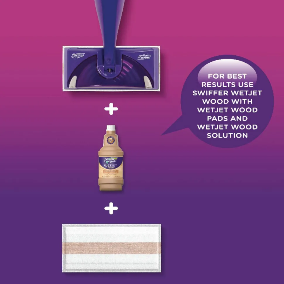 Swiffer WetJet System Cleaning-Solution Refill, Lavender Scent, 1.25 L Bottle, 4/Carton