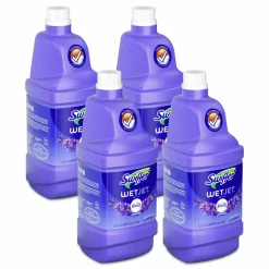 Swiffer WetJet System Cleaning-Solution Refill, Lavender Scent, 1.25 L Bottle, 4/Carton