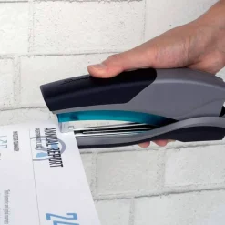 Swingline Optima 25 Reduced Effort Stapler, 25 Sheets Capacity, Blue/Gray