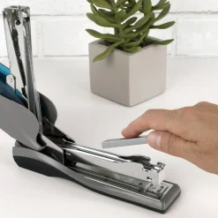 Swingline Optima 25 Reduced Effort Stapler, 25 Sheets Capacity, Blue/Gray