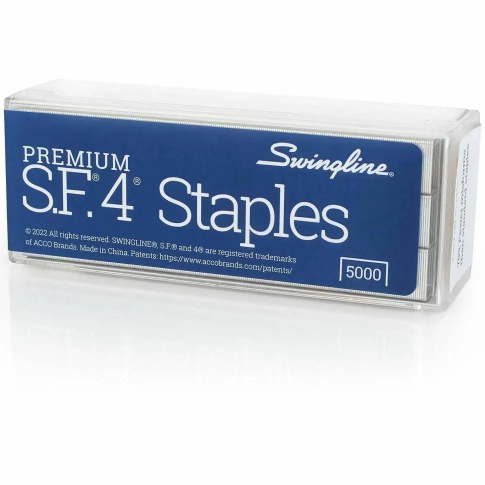 Swingline S.F. 4 Premium Staples, 1/4" Full Strip, Box Of 5,000