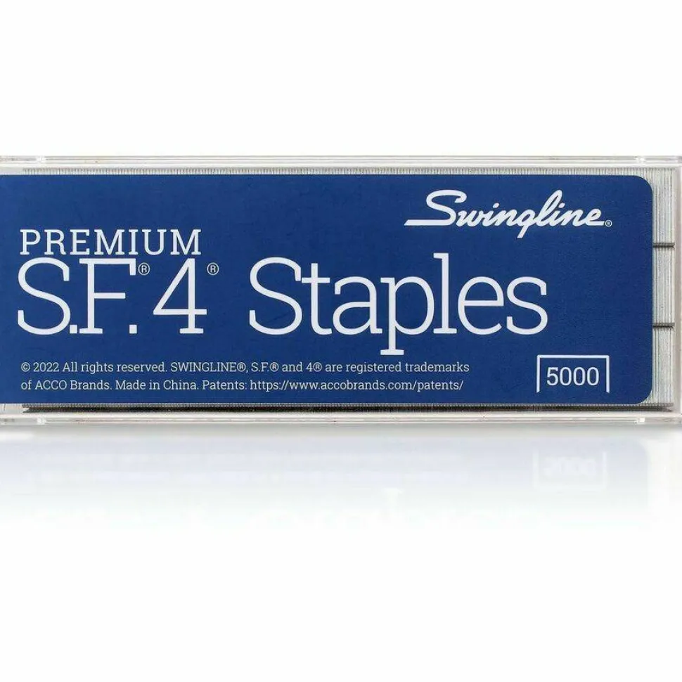 Swingline S.F. 4 Premium Staples, 1/4" Full Strip, Box Of 5,000