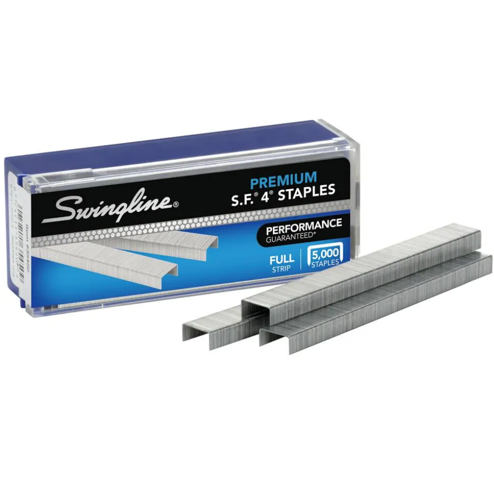 Swingline S.F. 4 Premium Staples, 1/4" Full Strip, Box Of 5,000