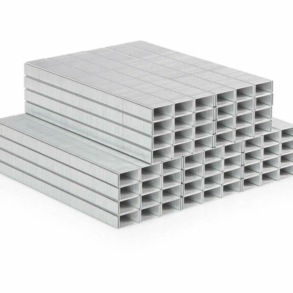 Swingline S.F. 4 Premium Staples, 1/4" Full Strip, Silver, 5,000 Per Pack, Case Of 5 Packs