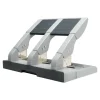 Swingline Antimicrobial High Capacity Heavy Duty Punch, 3 Holes, 75 Sheets - 3 Punch Head(s) - 75 Sheet Capacity - 9/32" Punch Size - Gray