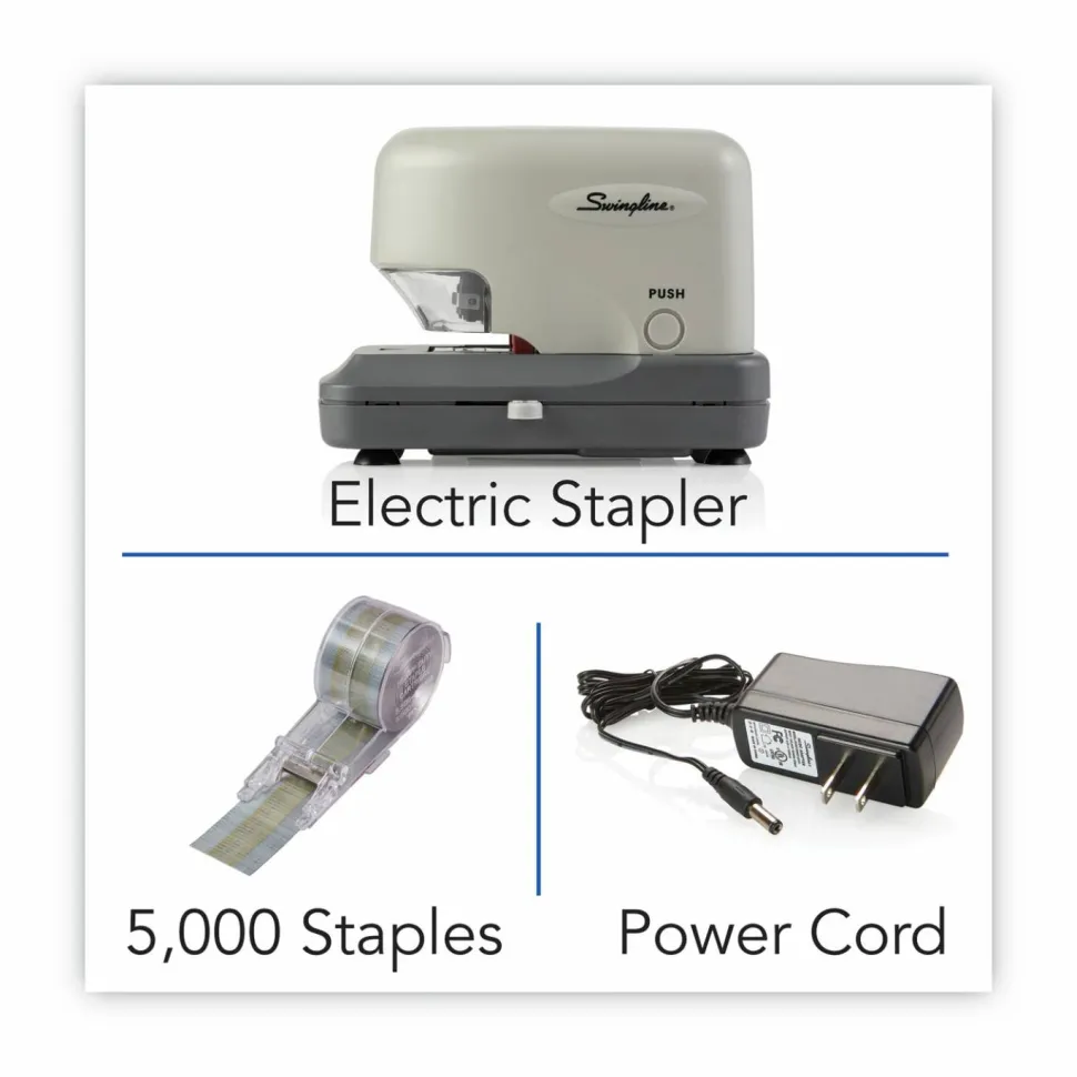 Swingline Cartridge Electric Stapler, Gray