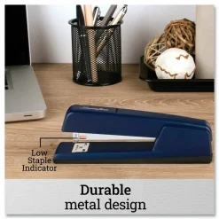 Swingline 747 Classic Stapler, 20 Sheets, Royal Blue - 20 Sheets Capacity - 210 Staple Capacity - Full Strip - 1/4