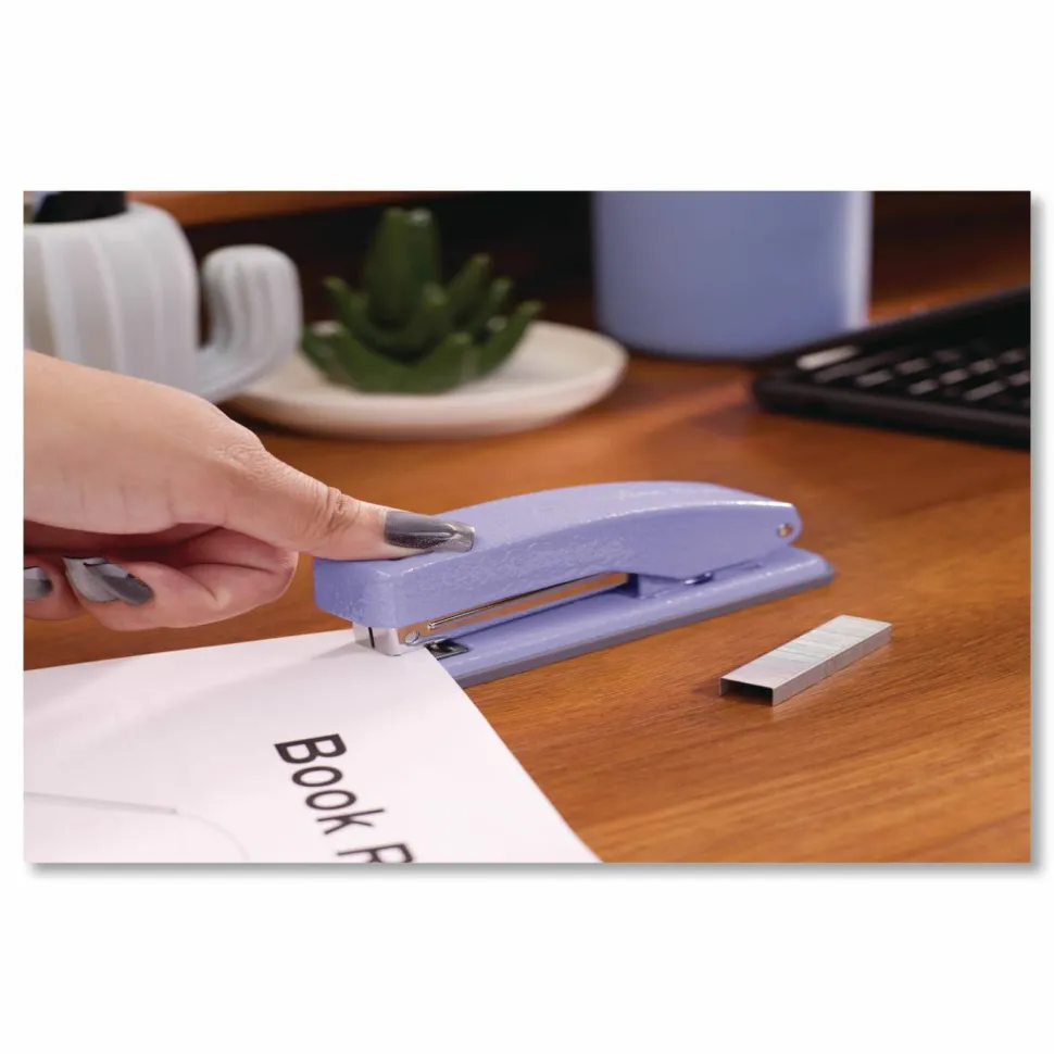 Swingline Cub Compact Metal Staplers, 20 Sheet Capacity, Periwinkle