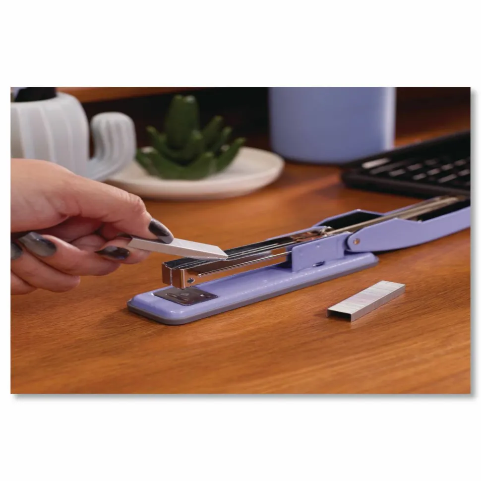Swingline Cub Compact Metal Staplers, 20 Sheet Capacity, Periwinkle