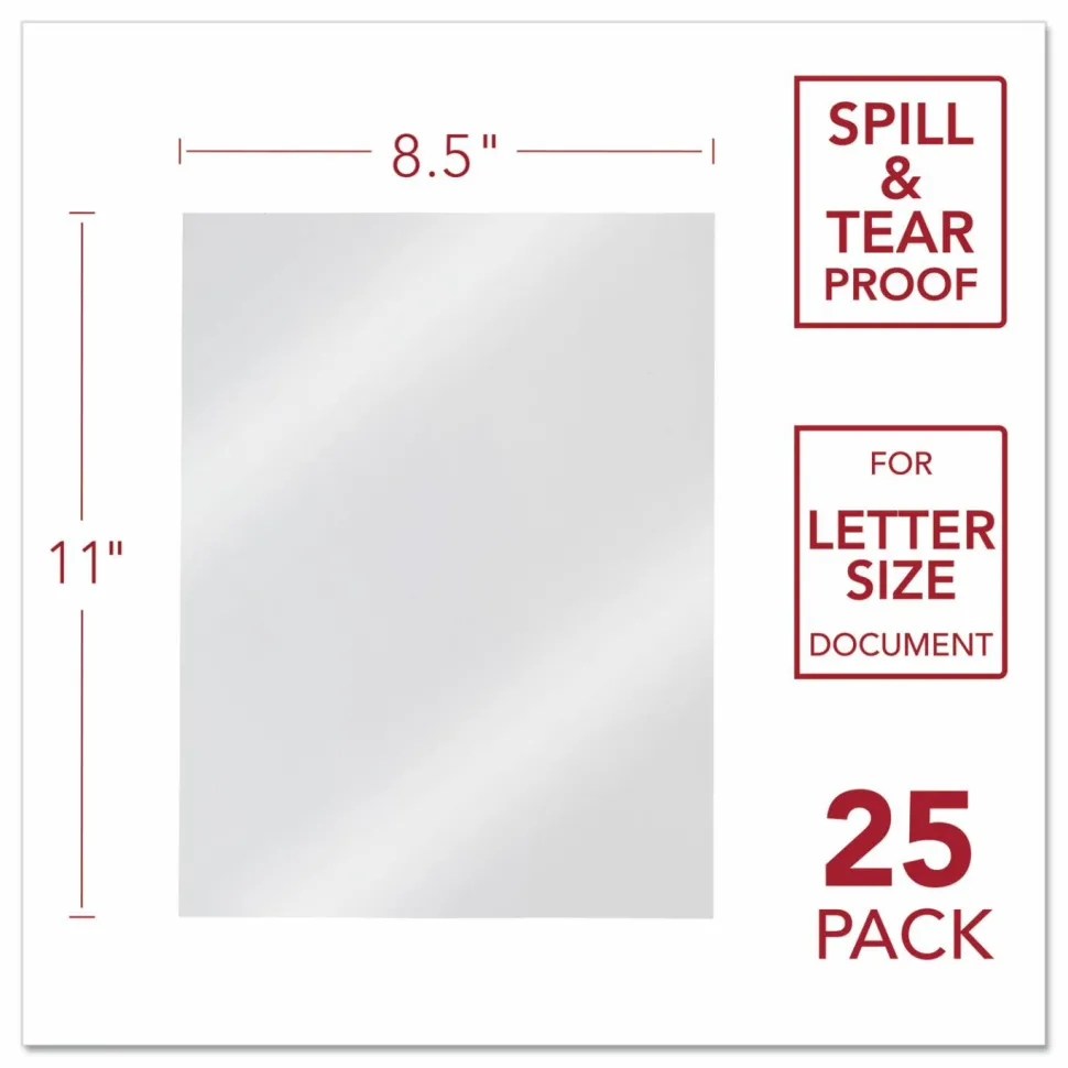 Swingline GBC ClearView Presentation Covers, Clear Frost, Pack Of 25