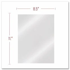 Swingline GBC ClearView Standard Presentation Covers, 8 1/2' x 11", Clear, Box Of 100