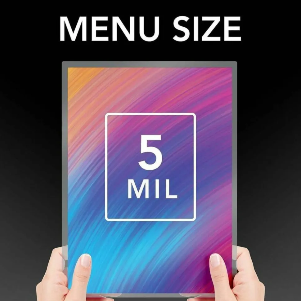 Swingline GBC EZUse Laminating Pouches, Menu Size, 5 Mil, Clear, 100/Pack