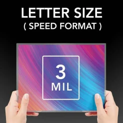 Swingline GBC EZUse Laminating Pouches, Letter Size, 3 Mil, Clear, 100/Pack
