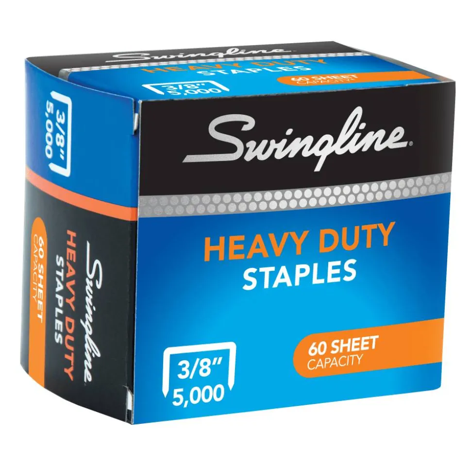 Swingline Heavy-Duty Staples, 3/8", Box Of 5,000