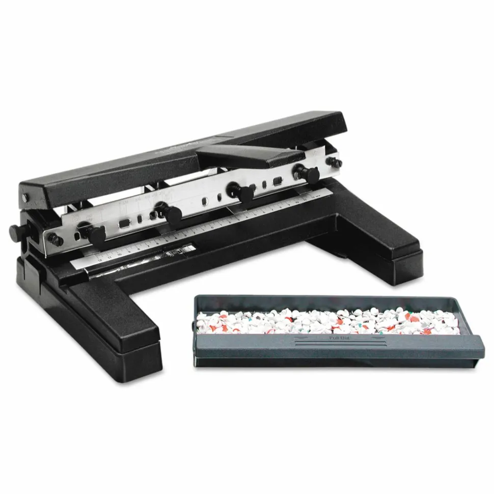 Swingline 2-4 Hole Heavy-Duty Paper Punch, Black