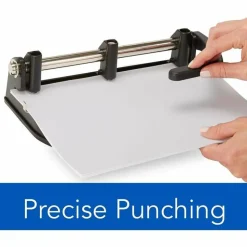 Swingline Lever-Handle Heavy-Duty Paper Punch, Black