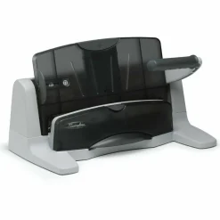 Swingline LightTouch Heavy-Duty Paper Punch, Charcoal/Gray