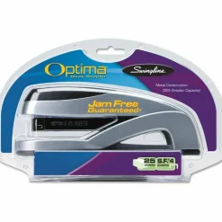 Swingline Optima Desktop Stapler, 25 Sheets Capacity, Silver