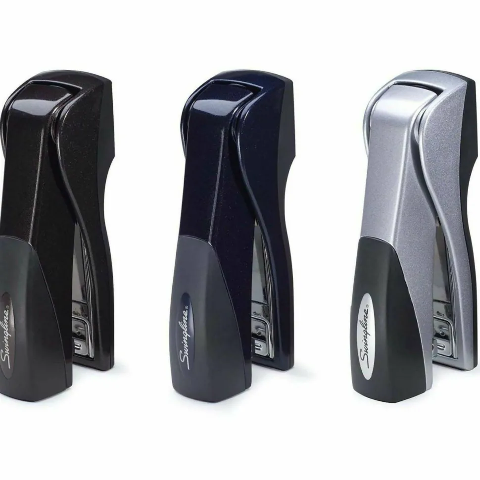 Swingline Optima Grip Compact Stapler, 25-Sheet Capacity, Graphite