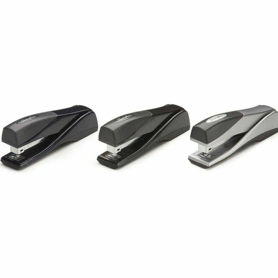 Swingline Optima Grip Compact Stapler, 25-Sheet Capacity, Graphite