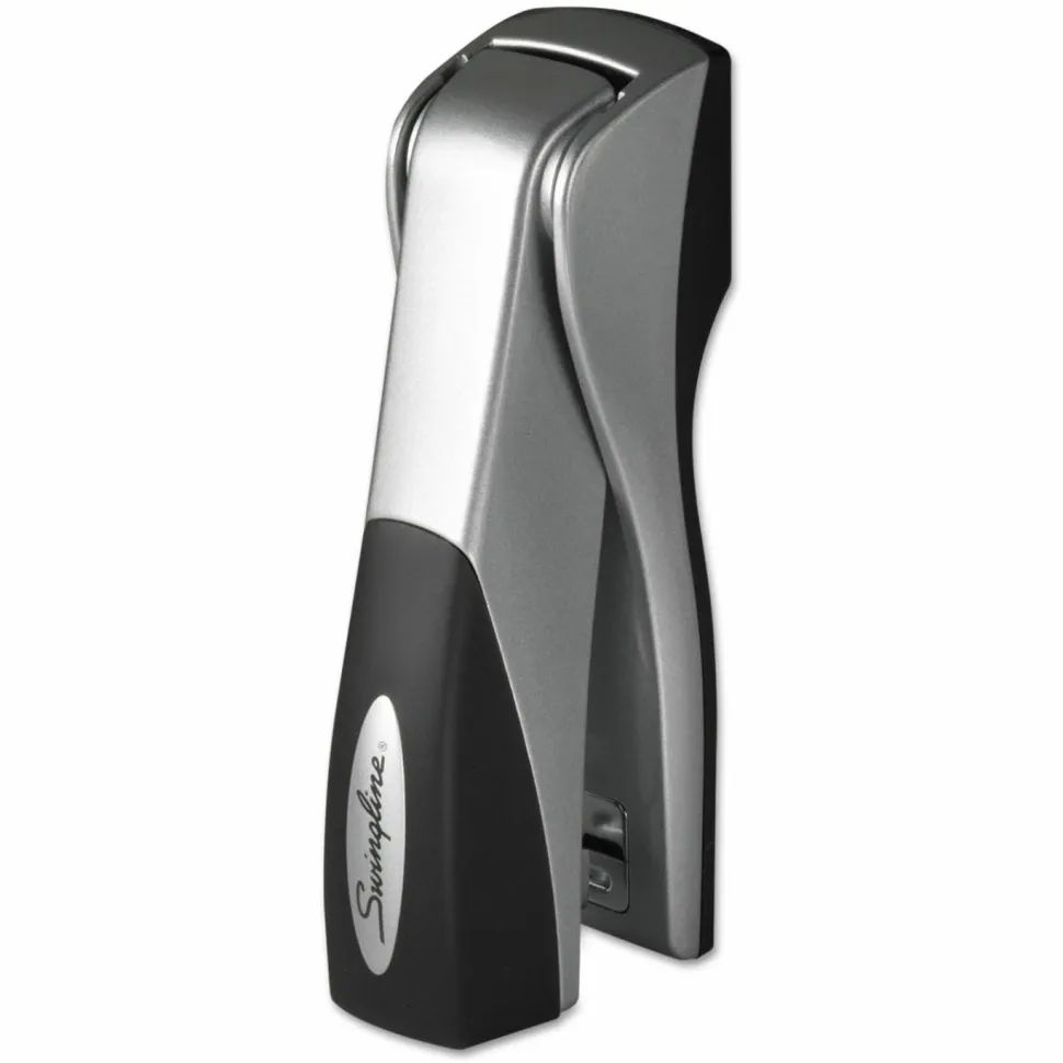 Swingline Optima Grip Compact Stapler, 25 Sheets Capacity, Silver