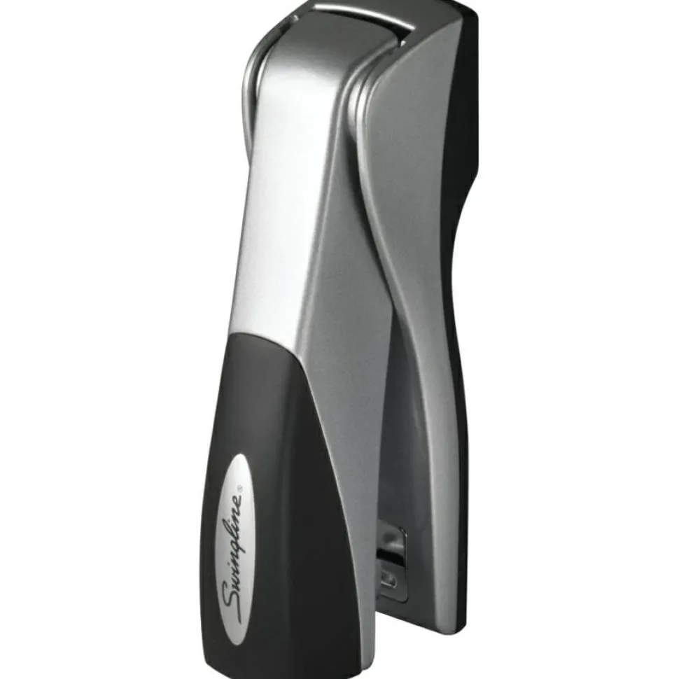 Swingline Optima Grip Compact Stapler, 25 Sheets Capacity, Silver