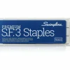 Swingline S.F. 3 Premium Staples, 1/4" Half Strip, Box Of 5,000