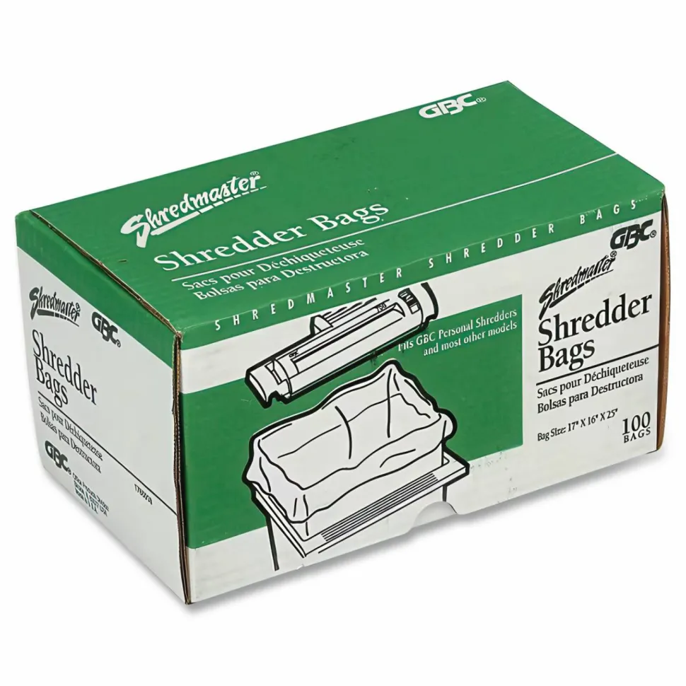 Swingline Shredder Bags, 6-8 Gallon, Box Of 100