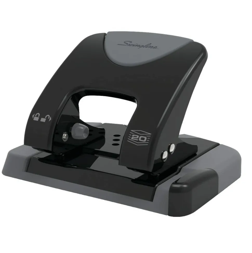 Swingline SmartTouch 2-Hole Low-Force Punch, 20-Sheet Capacity