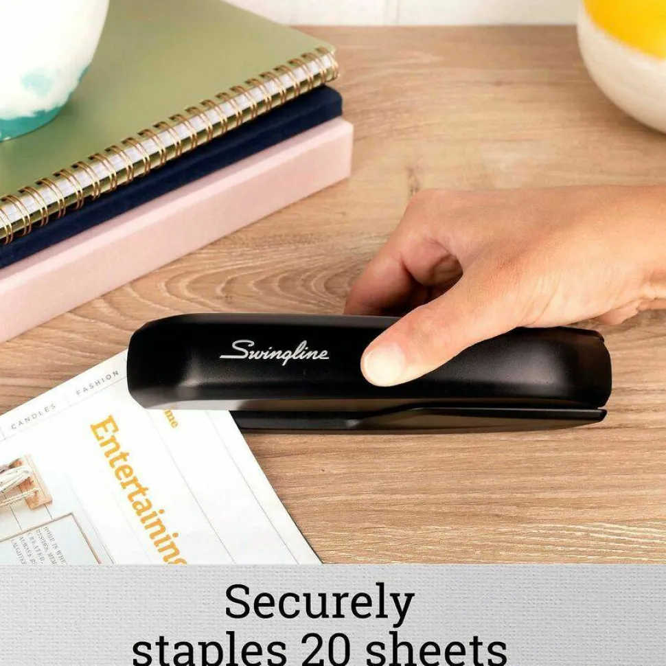 Swingline Standard Stapler Value Pack, 20 Sheets, Black, Premium Staples & Remover Included
