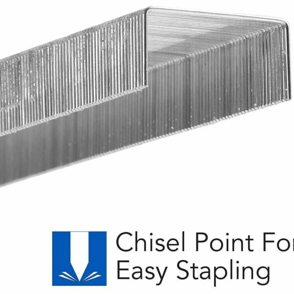 Swingline Standard Staples, 1/4" Length, 5,000 Per Box, Pack Of 5